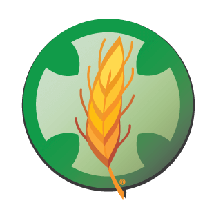 Logo showing a golden ear of wheat